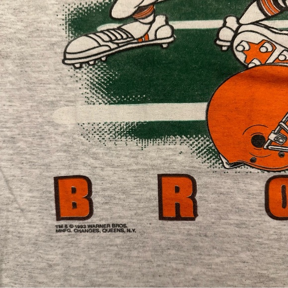 Vintage  1993 Looney Tunes Cleveland Brown Changes tag single stitch made in USA - Picture 3 of 6